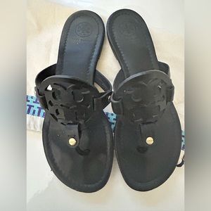 Tory Burch Miller Black Sandals 7.5